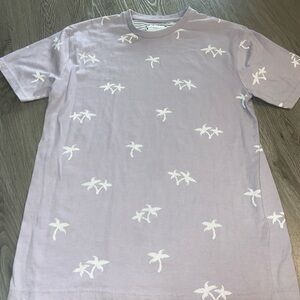 Denim & Flower Light Purple Palm Tree Tee
